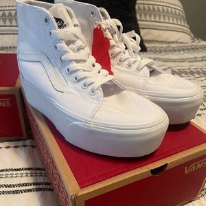 Hi top platform vans